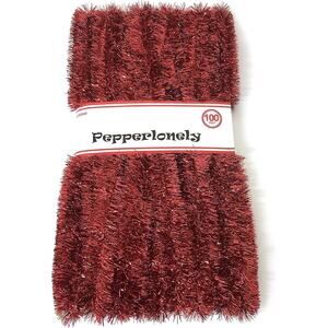 100 FT Commercial Length Christmas Garland Classic Christmas Decorations, Red